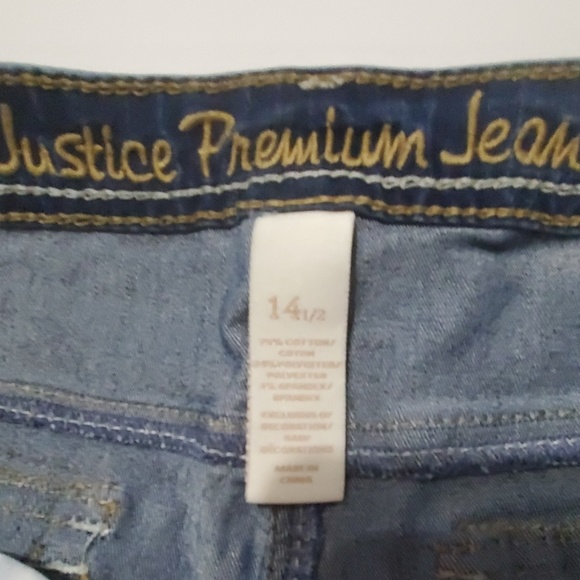 B2G1 SALE!  💕  Justice Jean Capris - Size 14 1/2 - Picture 5 of 5
